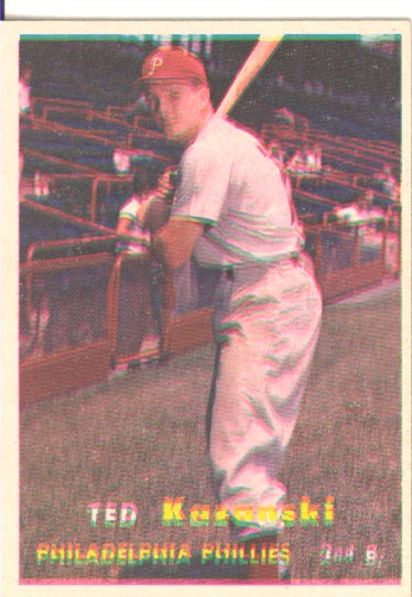 1957 Topps #27 Ted Kazanski