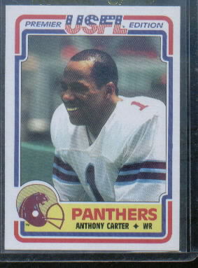 1984 Topps USFL #59 Anthony Carter XRC