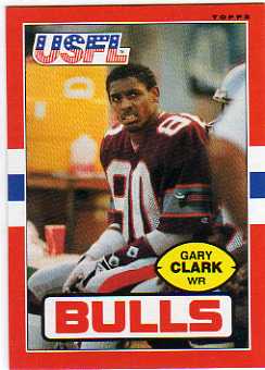 1985 Topps USFL #49 Gary Clark XRC