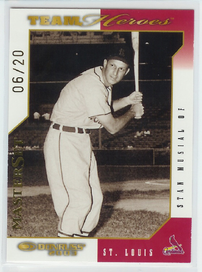 2003 Donruss Team Heroes Master #477 Stan Musial