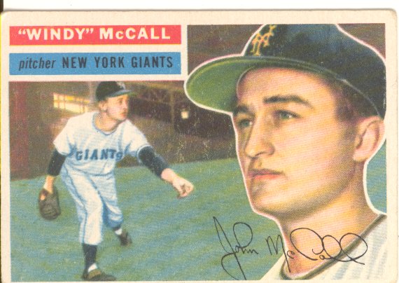 1956 Topps #44 Windy McCall