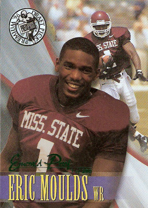1996 Press Pass Holofoil Emerald Proofs #15 Eric Moulds