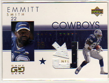 2001 UD Game Gear Jerseys #ESJ Emmitt Smith