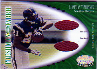 2001 Leaf Certified Materials #128 LaDainian Tomlinson FF RC