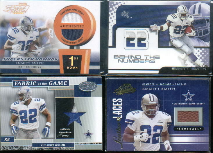 2001 Absolute Memorabilia Leather and Laces #LL21 Emmitt Smith