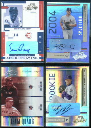 2004 Absolute Memorabilia Absolutely Ink #44 Ernie Banks/100