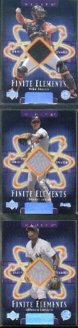 2003 Upper Deck Finite Elements Game Jersey #MI Mike Piazza