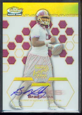 2003 Finest Gold Refractors #140 Brad Banks AU