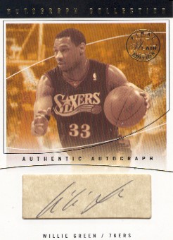 2003-04 Flair Final Edition Autograph Collection 25 #WG Willie Green