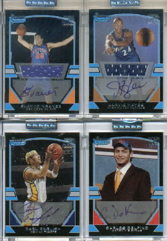 2003-04 Bowman Signature Edition #103 Jarvis Hayes JSY AU RC
