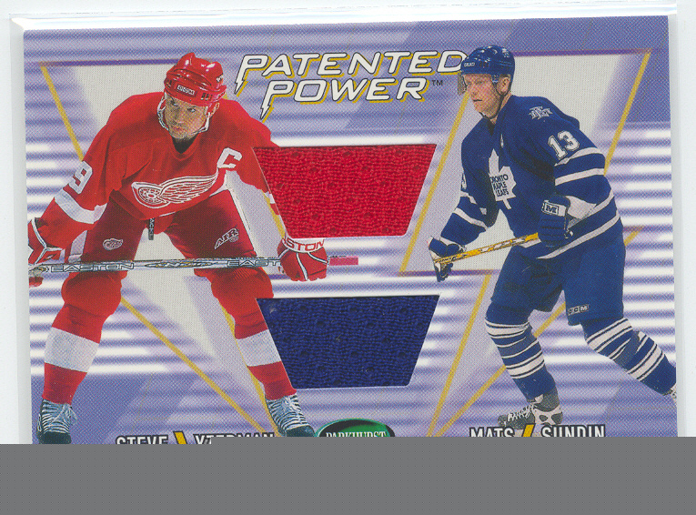 2002-03 Parkhurst Patented Power #PP2 S.Yzerman/M.Sundin