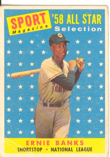 1958 Topps #482 Ernie Banks AS