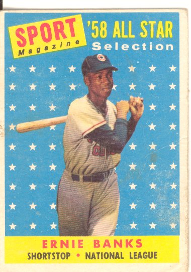 1958 Topps #482 Ernie Banks AS