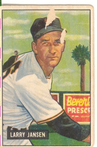 1951 Bowman #162 Larry Jansen