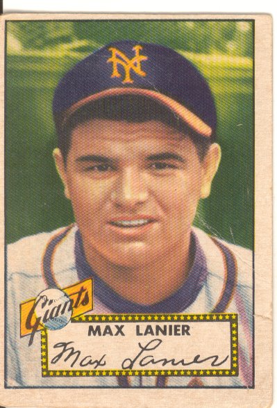 1952 Topps #101 Max Lanier