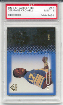 1998 Upper Deck Sp Authentic Germane Crowell Rookie PSA9
