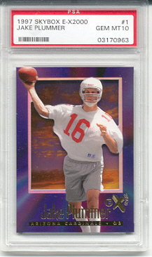 1997 Skybox E-X2000 Jake Plummer Rookie PSA 10
