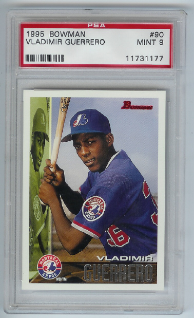 1995 Bowman Vladimir Guerrero Rookie PSA Graded Mint 9