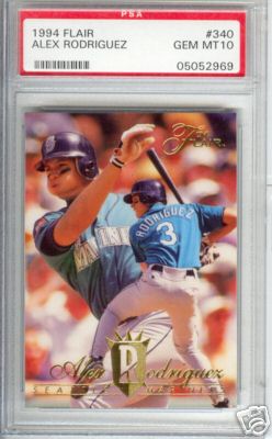 1994 Flair Alex Rodriguez Rookie PSA Graded GEM MINT 10