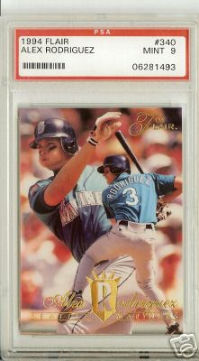 1994 Flair Alex Rodriguez Rookie PSA Graded MINT 9