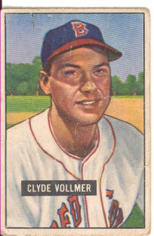1951 Bowman #91 Clyde Vollmer