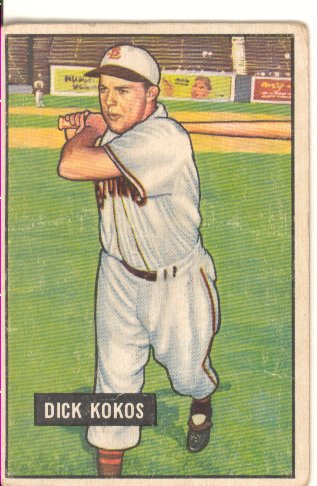1951 Bowman #68 Dick Kokos