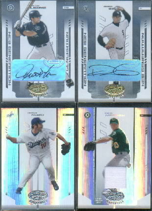 2004 Leaf Certified Materials Mirror Fabric White #158 Rich Harden Jsy/200