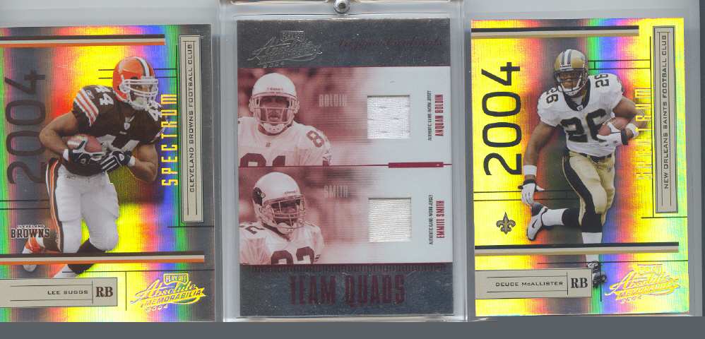 2004 Absolute Memorabilia Team Quads Material #TQ1 Bldn/Emmitt/McCwn/Shp