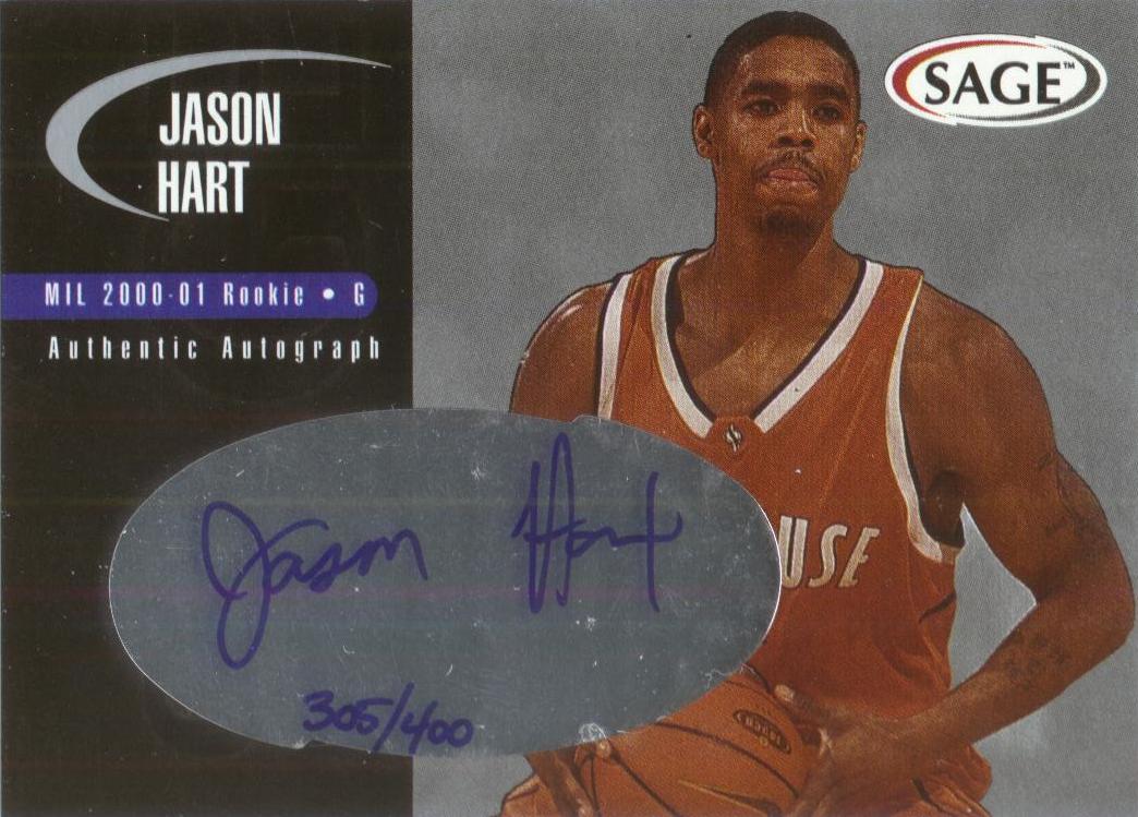 2000 SAGE Autographs Silver #A21 Jason Hart/400