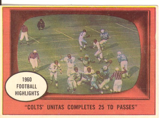 1961 Topps #57 Johnny Unitas IA