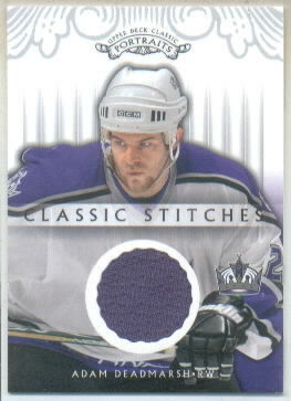 2003-04 Upper Deck Classic Portraits Classic Stitches #CSAD Adam Deadmarsh