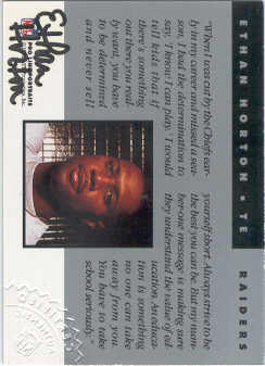 1992 Pro Line Portraits Autographs #71 Ethan Horton