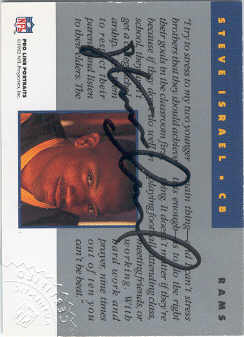 1992 Pro Line Portraits Autographs #73 Steve Israel