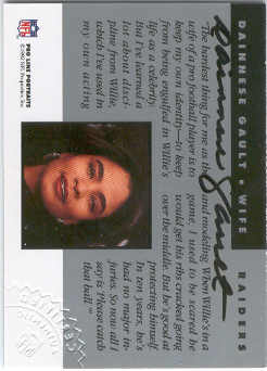 1992 Pro Line Portraits Wives Autographs #6 Dainnese Gault