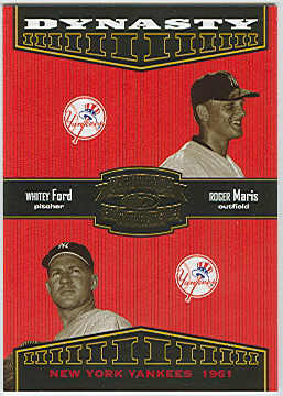 2004 Throwback Threads Dynasty #4 R.Maris/W.Ford