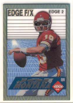 1994 Collector's Edge FX Silver Letters #2 Joe Montana