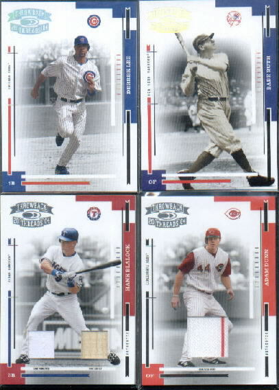 2004 Throwback Threads Material Combo #190 Hank Blalock Bat-Jsy/50