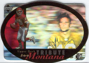 1996 SPx #UDT19 Joe Montana Tribute