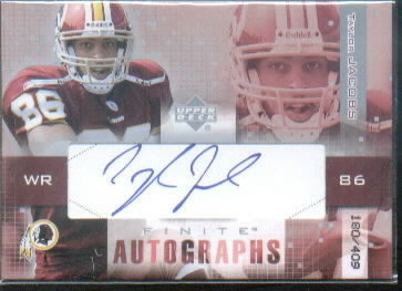 2003 Upper Deck Finite Autographs #TA Taylor Jacobs/409