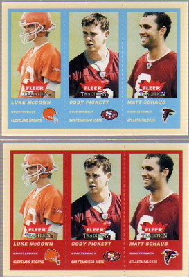 2004 Fleer Tradition Blue #358 Luke McCown/Cody Pickett/Matt Schaub