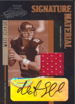2004 Absolute Memorabilia Signature Material #SM20 Matt Schaub/280