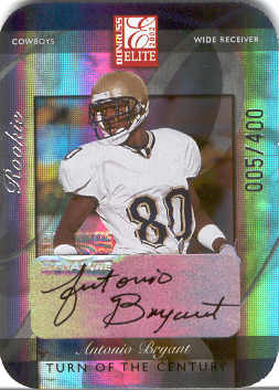 2002 Donruss Elite Turn of the Century Autographs #146 Antonio Bryant