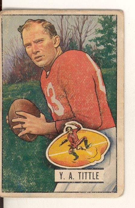 1951 Bowman #32 Y.A.Tittle
