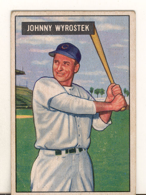 1951 Bowman #107 Johnny Wyrostek