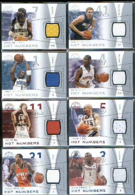 2003-04 Flair Final Edition Hot Numbers Jerseys 125 #CB Chris Bosh