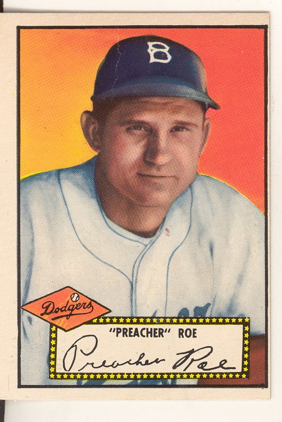 1952 Topps #66 Preacher Roe