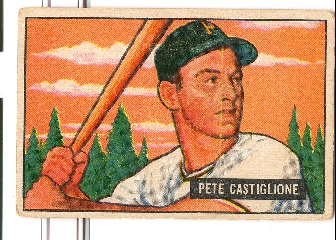 1951 Bowman #17 Pete Castiglione