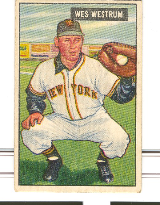 1951 Bowman #161 Wes Westrum RC