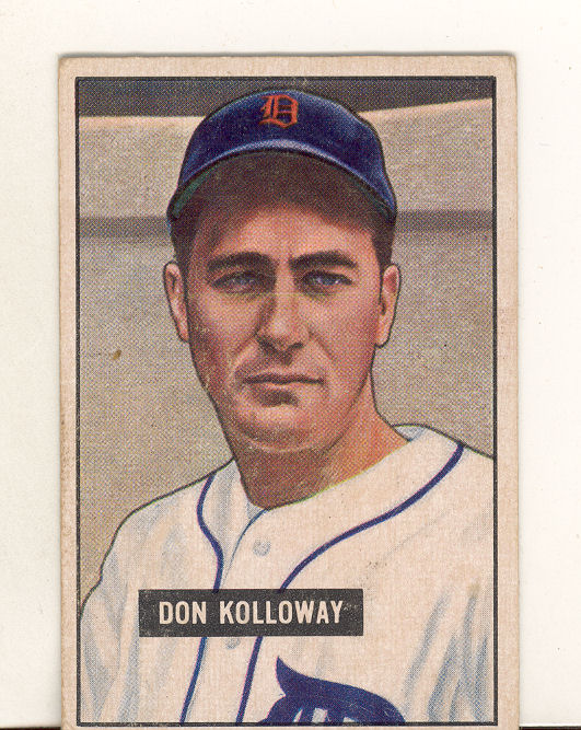1951 Bowman #105 Don Kolloway