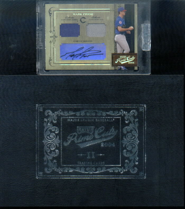 2004 Prime Cuts II Signature Material Combo #1 Mark Prior Hat-Jsy/22